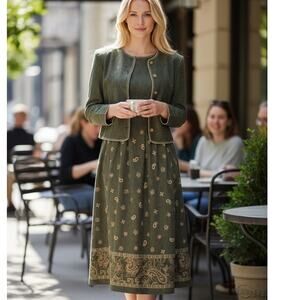 Vintage 90's Halmode Petites dress set